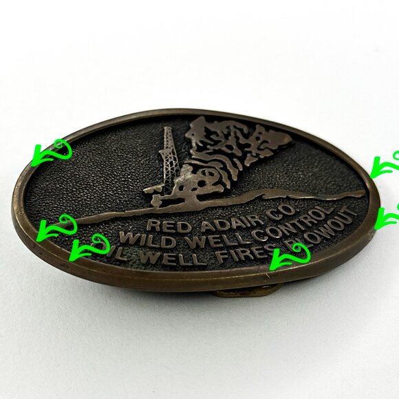 Vintage Red Adair Co. Belt Buckle | Oil Well Control Firefighter | Western - Picture 6 of 12